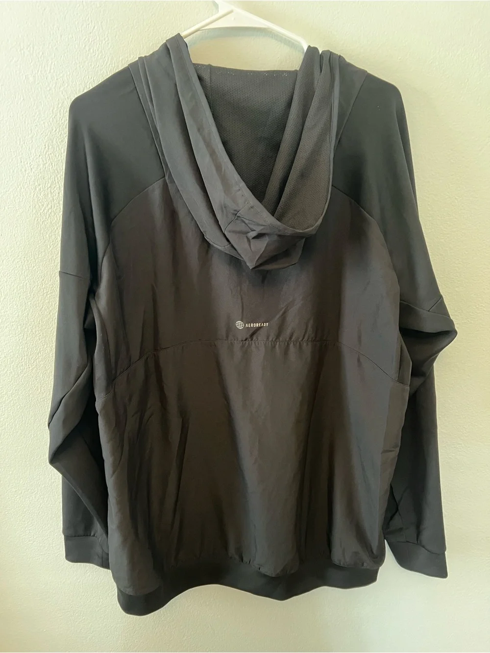 Adidas Black Full-Zip Hooded Performance Jacket